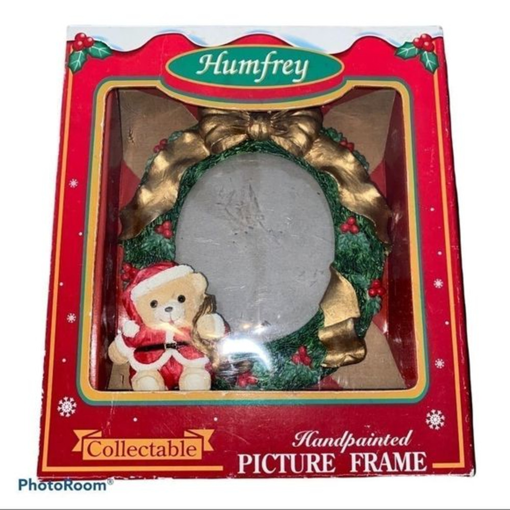 Vintage Dandee humfrey Christmas‎ hand painted collectible picture frame
